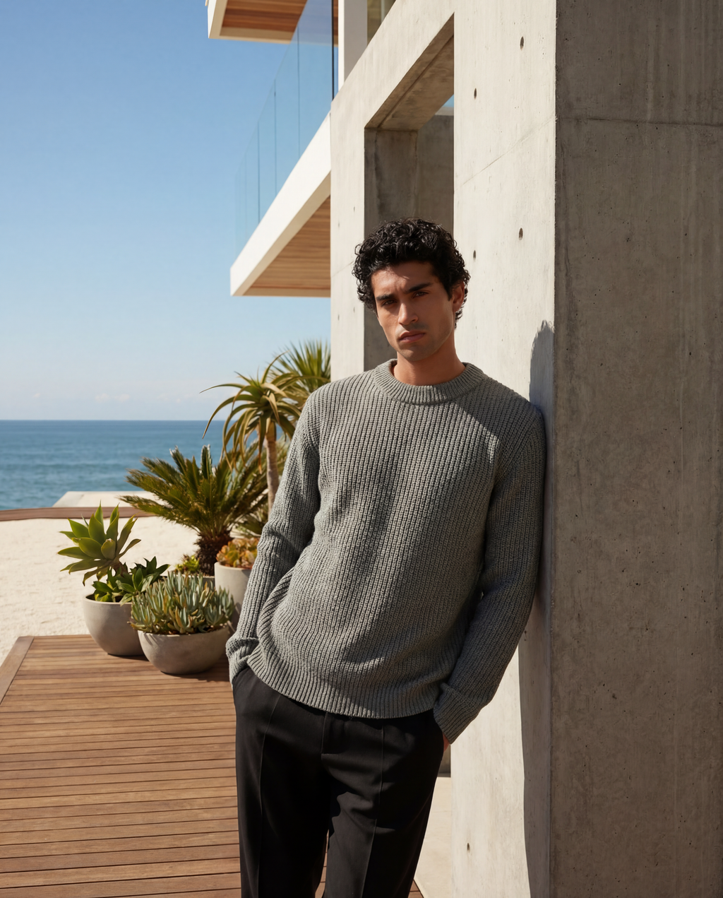 Unisex crewneck-Dark Grey